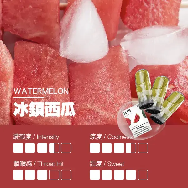 ILIA煙彈-瓷芯霧化彈-冰鎮西瓜口感webp - ILIA 拓撲蒸汽 | 台灣電子霧化器專賣